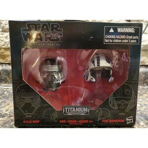 Star Wars The Black Series 01 Kylo Ren / Poe Dameron Hasbro Titanium Series